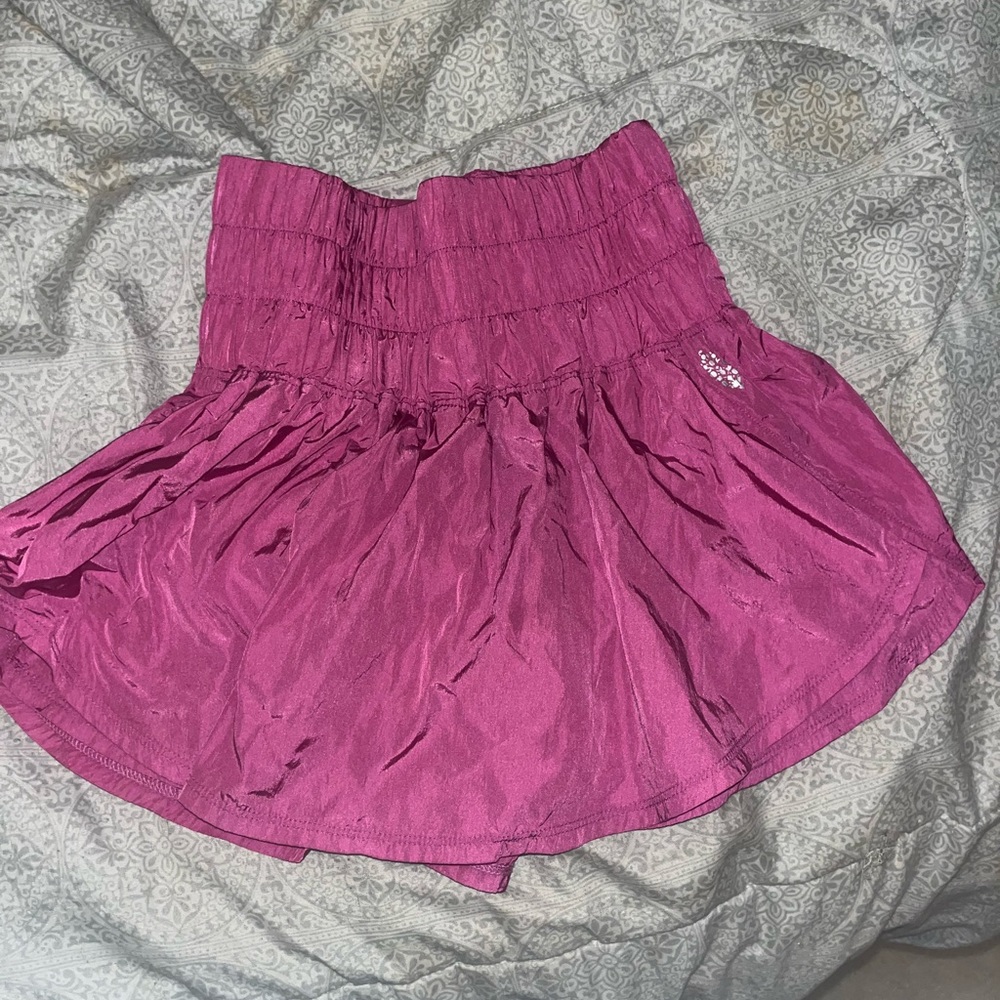 Pink free people skirt/skort